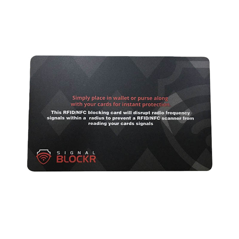 Information Security Card RFID Signal Shielding Card Bank Information Anti-Theft Smart Card RFID Signal Blocking