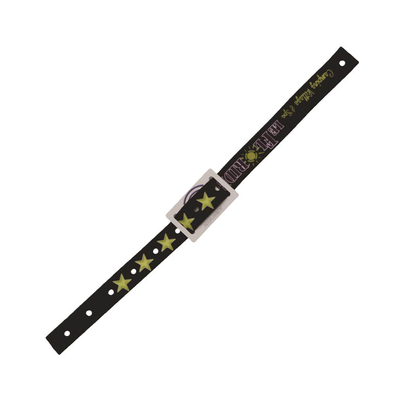 Disposable PVC Small Card With Nylon Wristband For Membership Identification Tickets, Concert Ticket Wristband